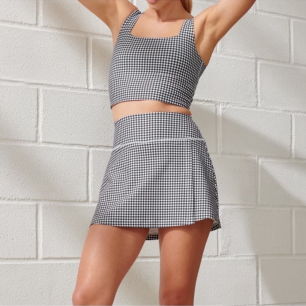 YPB Gingham skort set